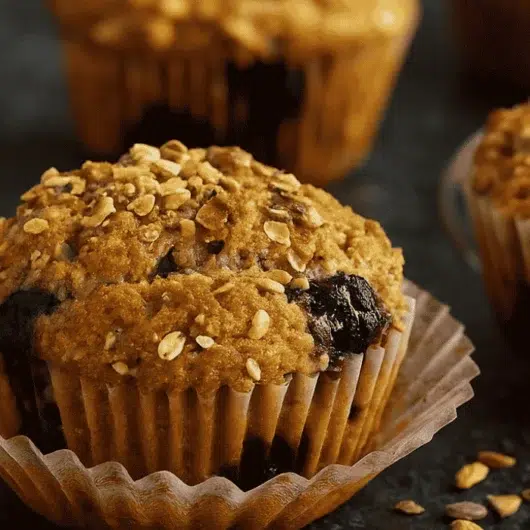 Bakery-Style Blueberry Pistachio Muffins Recipe with Crunchy Topping