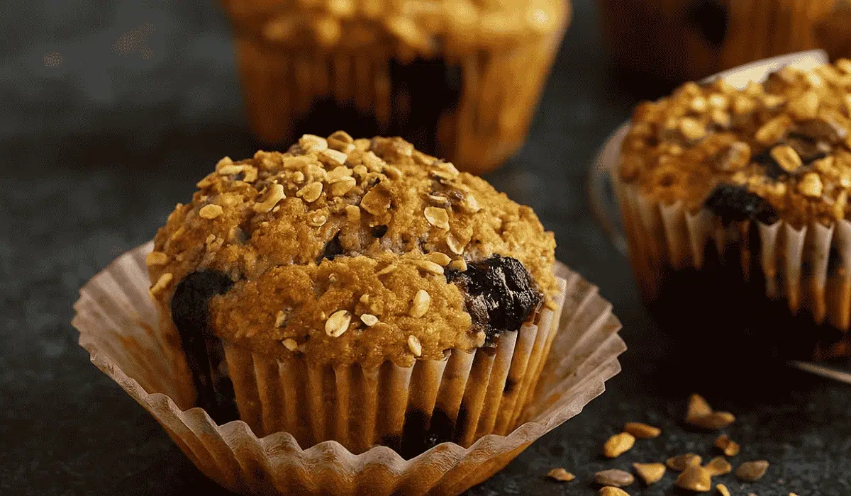 Bakery-Style Blueberry Pistachio Muffins Recipe with Crunchy Topping