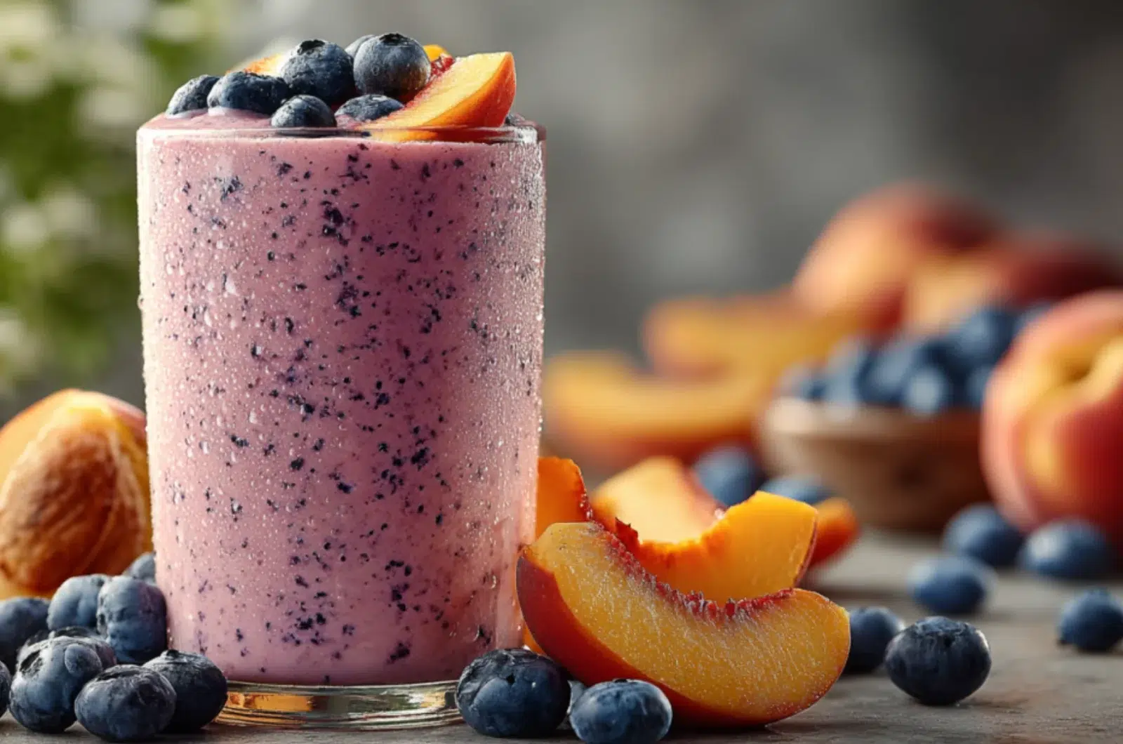 Panera Peach Blueberry Smoothie Copycat