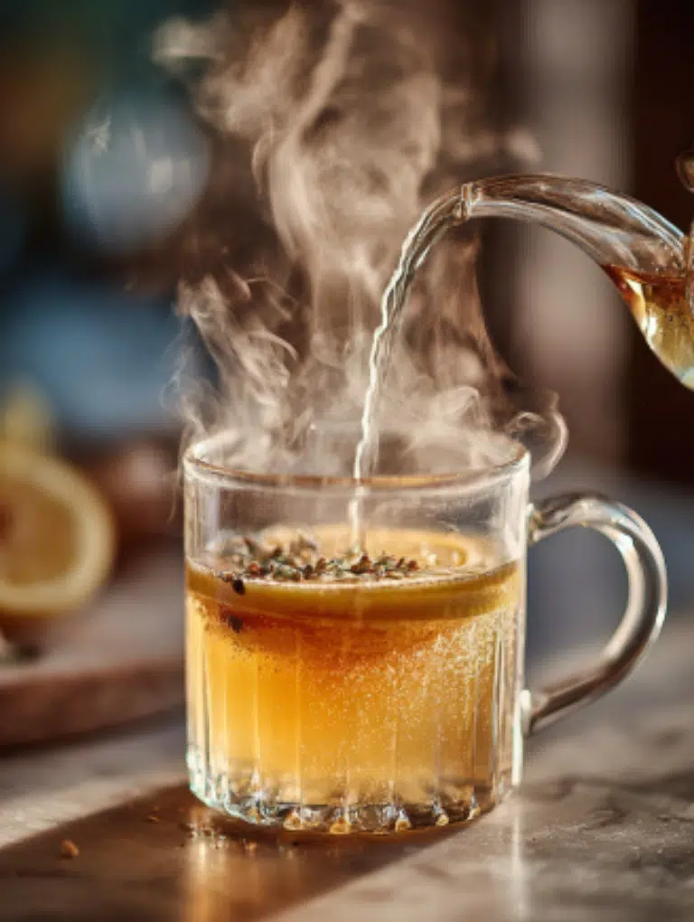 Three variations of Zepbound drink with chia seeds, ginger, and cinnamon.