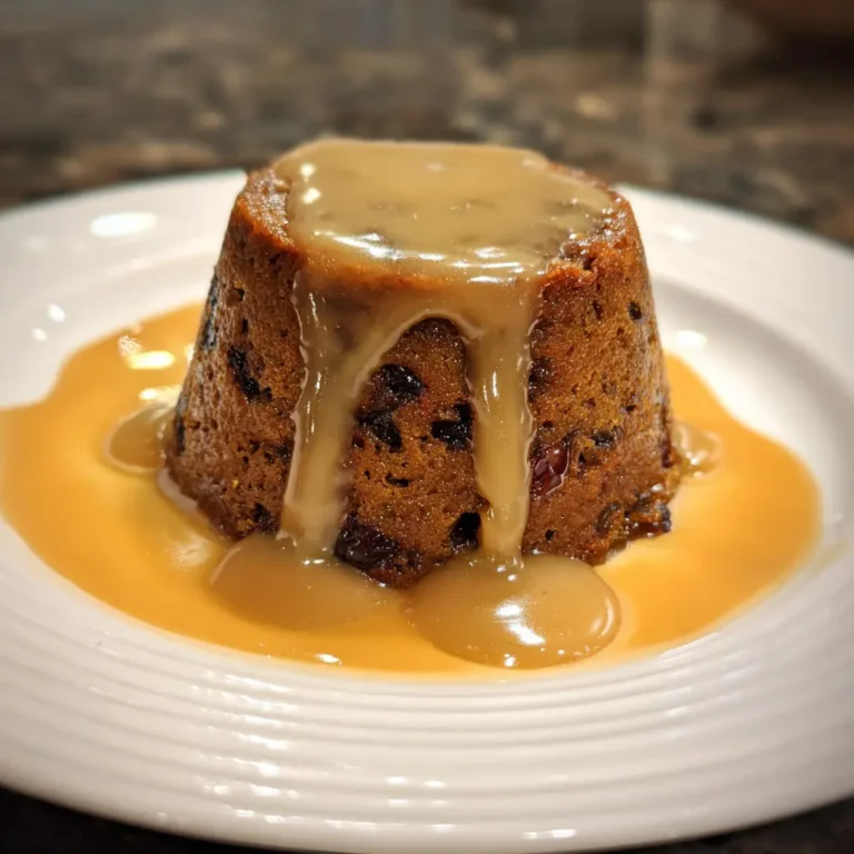 Delectable plum pudding generously covered with rich hard sauce, ideal for a hard sauce for plum pudding recipe.