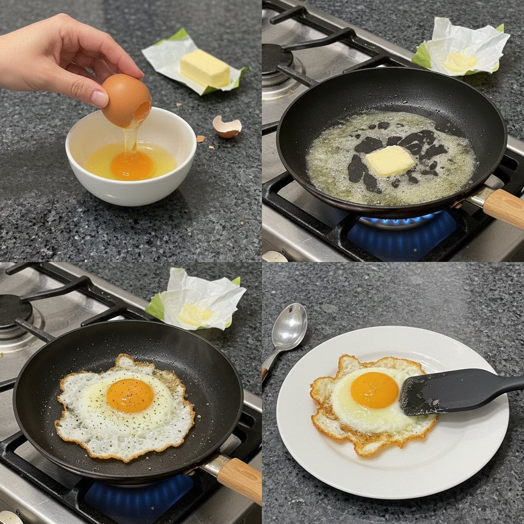 A chef stir-frying fluffy scrambled egg pieces in a hot wok, preparing them for the egg fried rice.