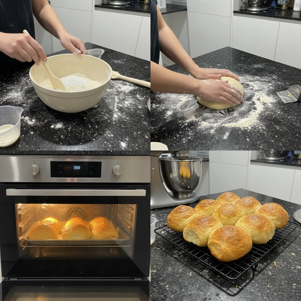 Hands carefully stuffing dough with a creamy cottage cheese mixture, a key step in preparing cottage cheese stuffed rolls.