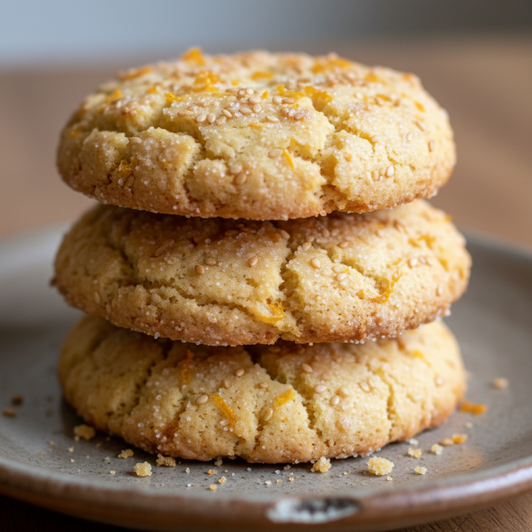 A close-up of beautifully decorated Easter cookies with orange zest, arranged on a festive platter.
